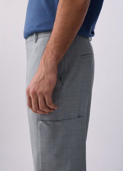 Calça Cargo Tecido Cinza LIU JO