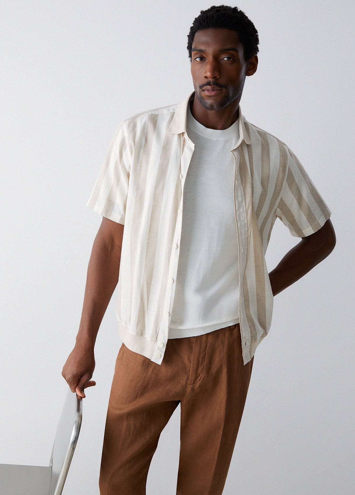 Camisa Linho Riscas Liu Jo SS26