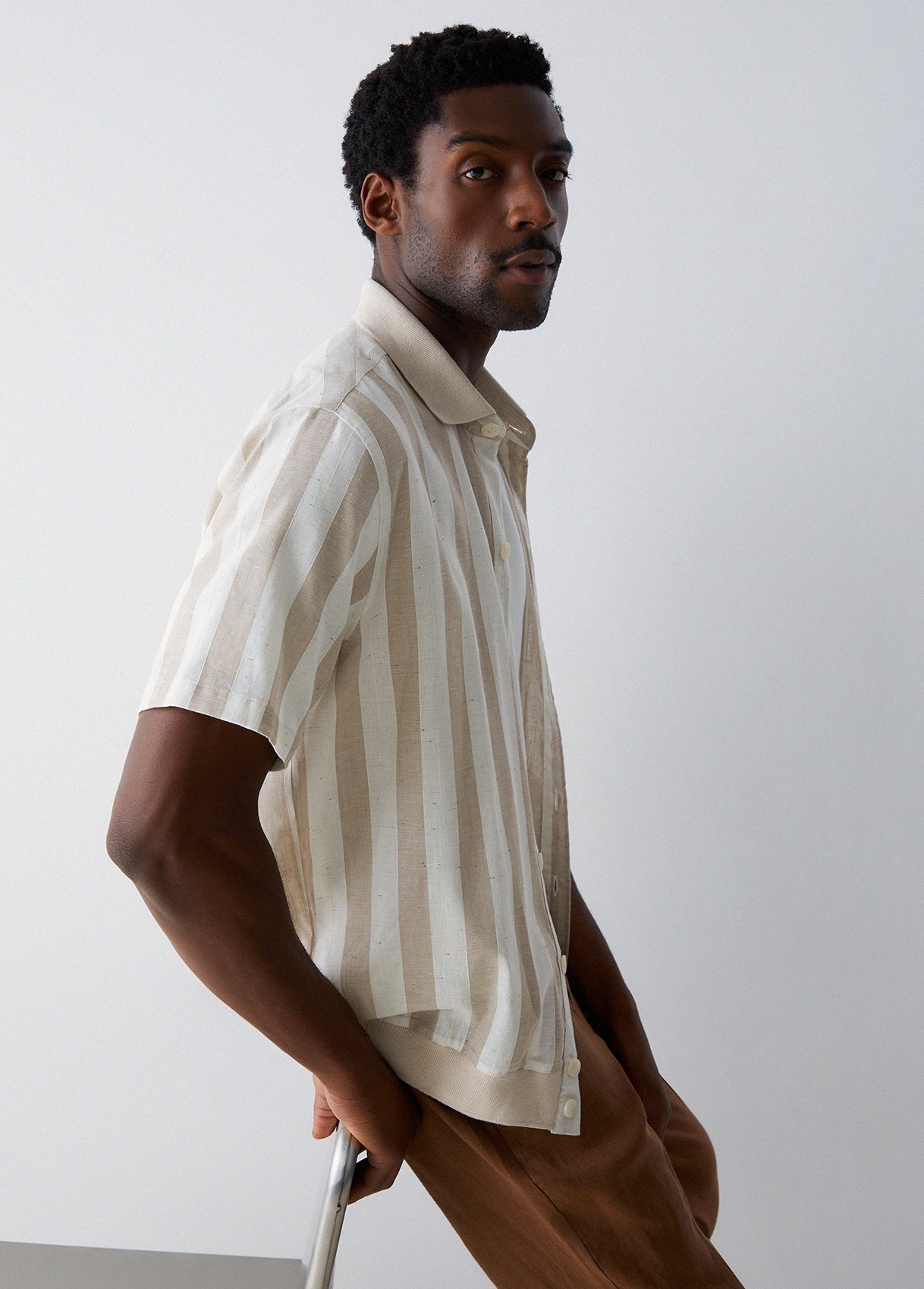 Camisa Linho Riscas Liu Jo SS26