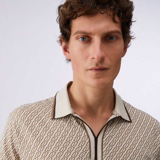 Polo Padrão Castanho Liu Jo SS26