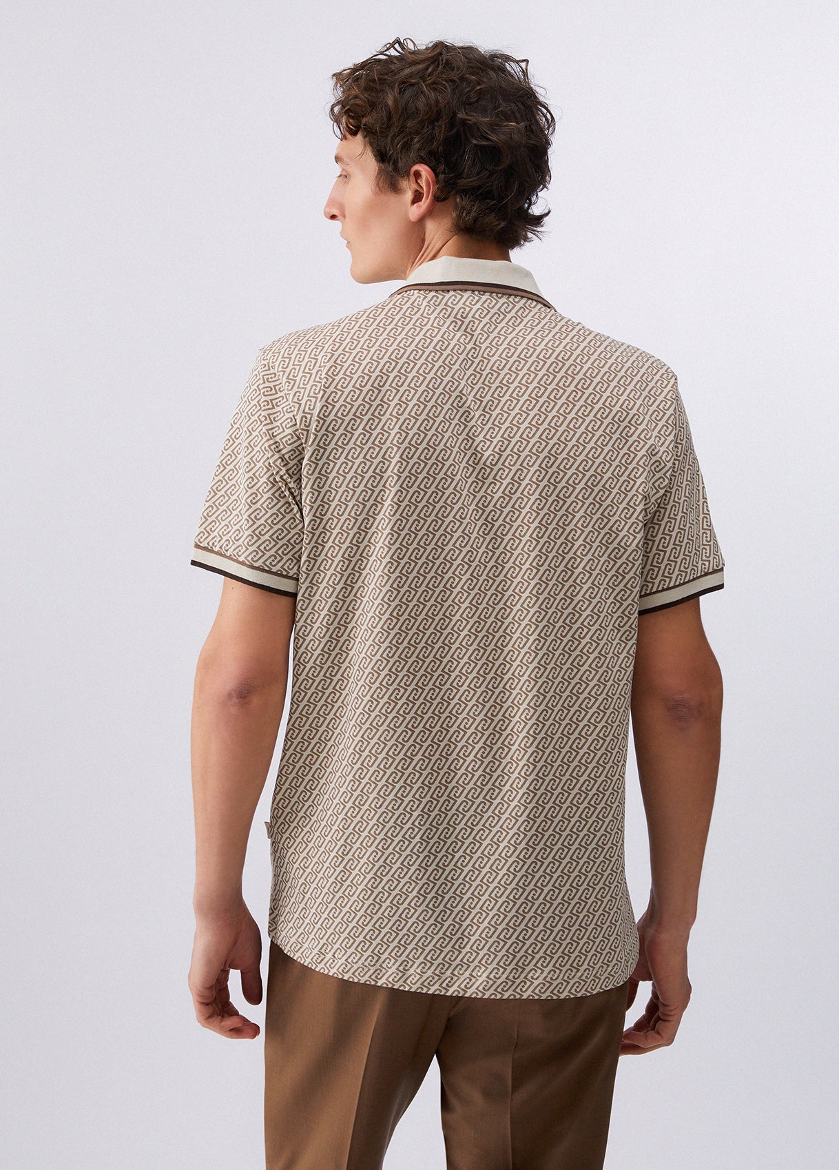 Polo Padrão Castanho Liu Jo SS26