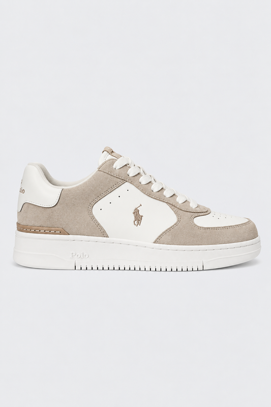 Sapatilhas Ralph Lauren Beges e Brancas Ralph Lauren