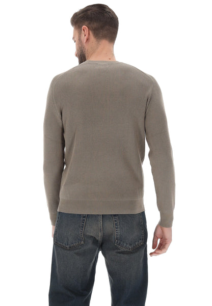 Camisola de Malha Canelada Gianni Lupo Camel Gianni Lupo