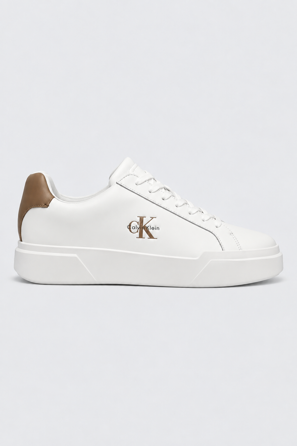 Sapatilhas Calvin Klein Brancas e Beges