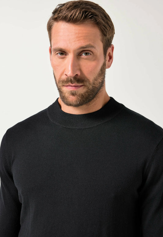 Camisola  Meia Gola Preta Gianni Lupo FW-25
