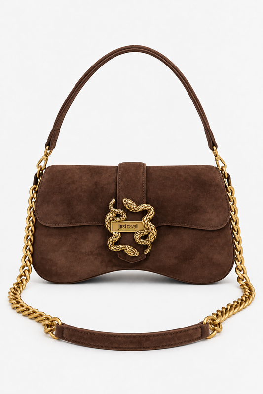 Mala de Ombro Just Cavalli Castanha Just Cavalli W