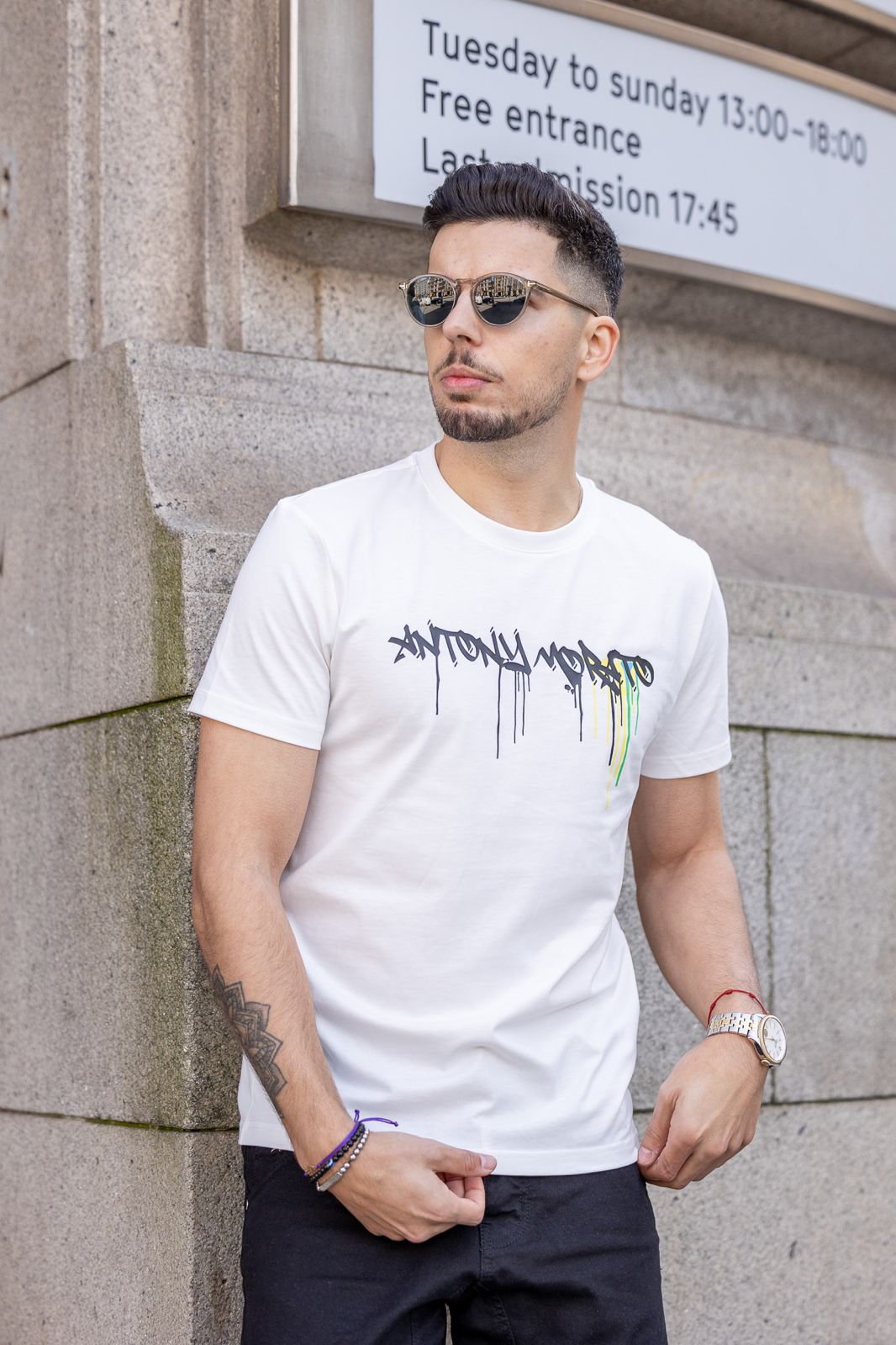 T-shirt Antony Morato Branca MMKS02407 SS24