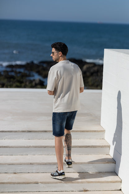 T-shirt Bege Selected SS25 Selected