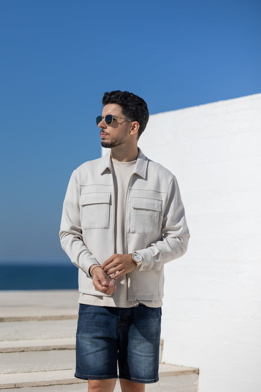 Casaco Meia-Estação Bege Antony Morato SS25