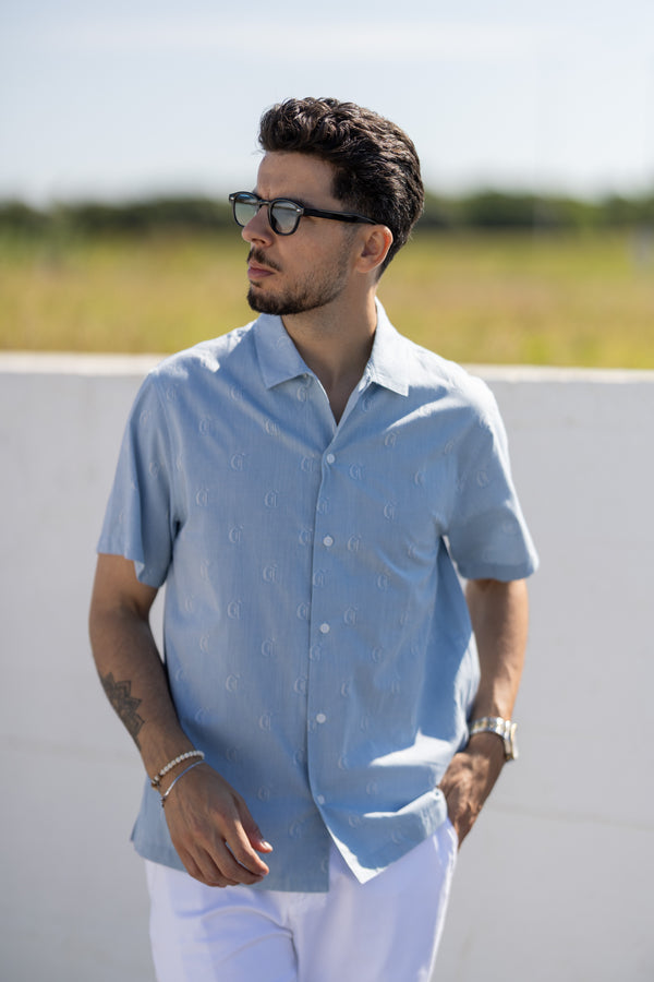 Camisa Just Cavalli Azul SS25