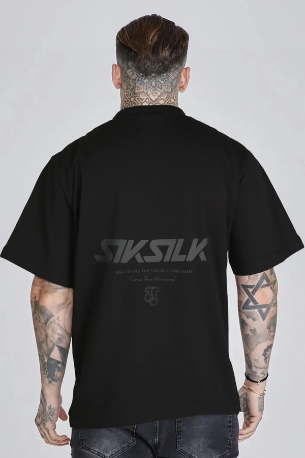 T-shirt Preta Estampada