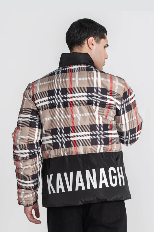 Casaco Padrão Bege e Preto Gianni Kavanagh FW25