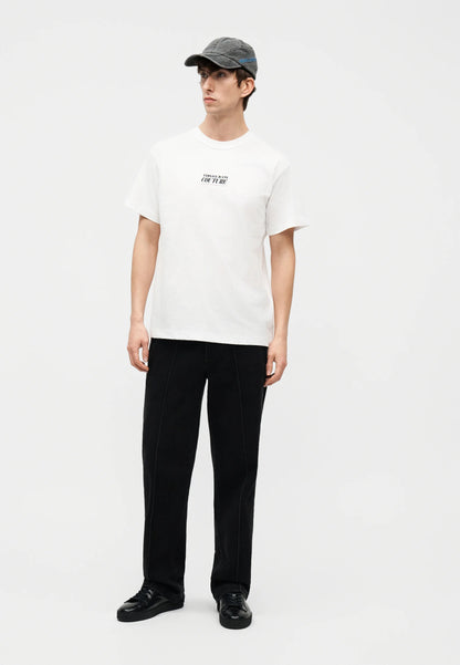 T-shirt Branca com Logo de Alto Relevo Versace Jeans Couture