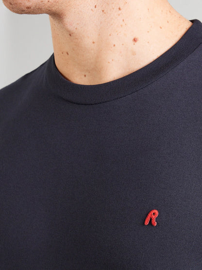 T-shirt Replay Azul-Marinho com Logótipo Bordado Replay