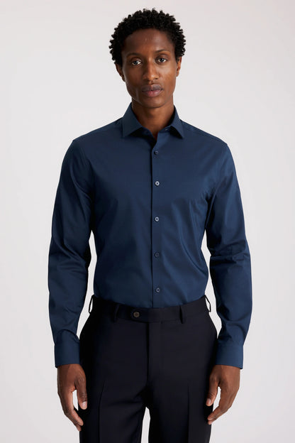 Camisa Azul Easy Iron Antony Morato