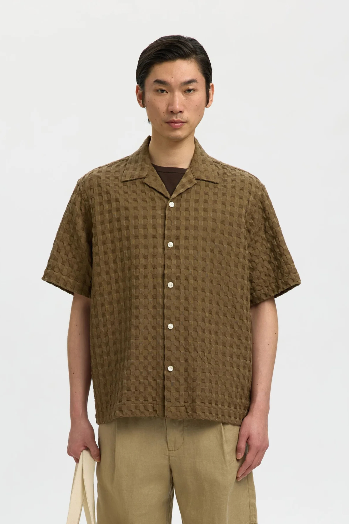 Camisa Castanha Selected SS26