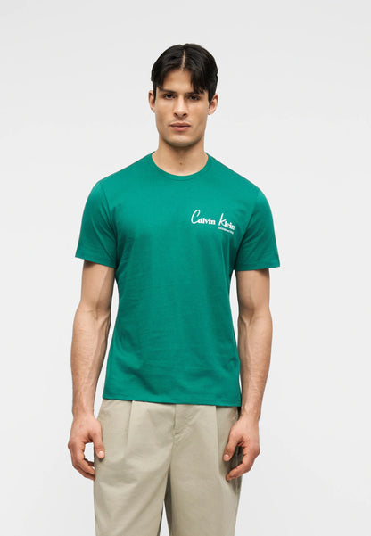 T-Shirt Verde Calvin Klein SS26 Calvin Klein