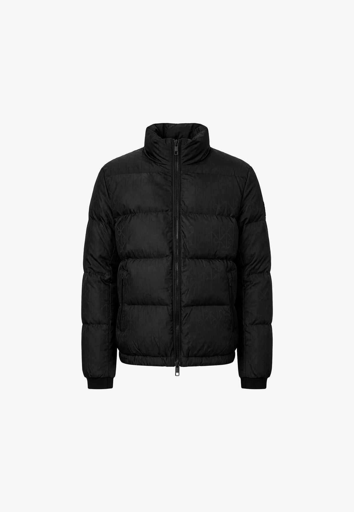Casaco de Penas Calvin Klein com Logo Monograma Preto Calvin Klein