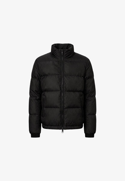 Casaco de Penas Calvin Klein com Logo Monograma Preto Calvin Klein