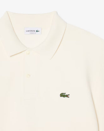 Polo Malha Texturizado Branco Lacoste