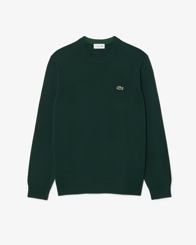 Camisola de Malha com Gola Redonda Lacoste Verde Lacoste
