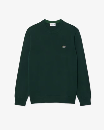 Camisola de Malha com Gola Redonda Lacoste Verde Lacoste
