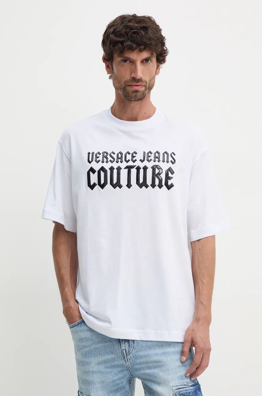 T-shirt Versace Jeans Couture Branca 77GAHL02 FW24