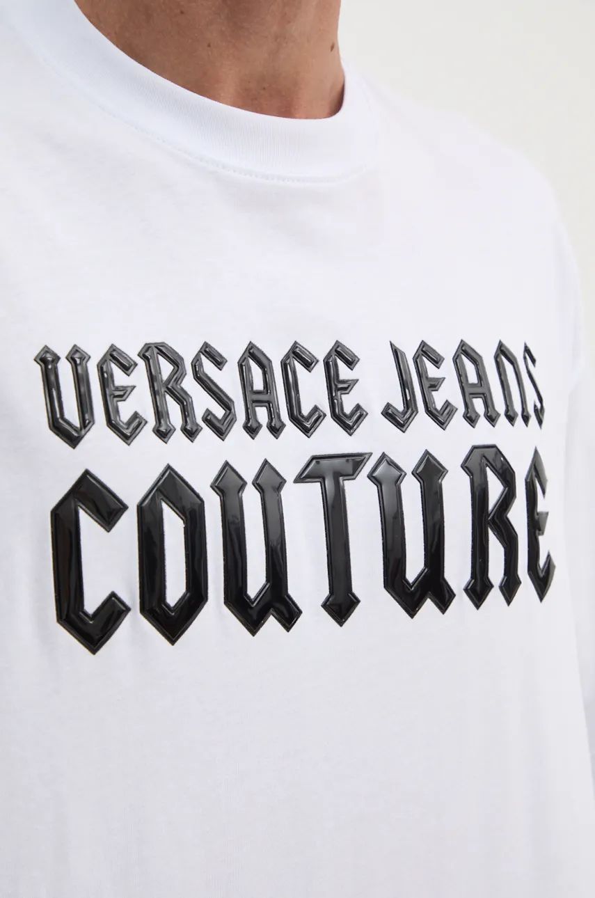 T-shirt Versace Jeans Couture Branca 77GAHL02 FW24