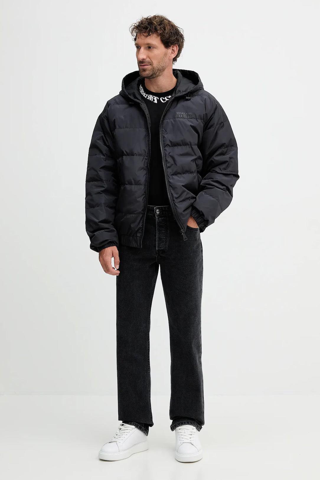 Casaco Preto Versace Jeans Couture FW25