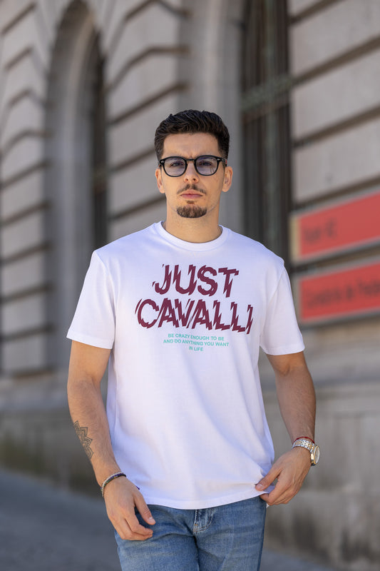 T-shirt Just Cavalli Branca 76OAHG07 SS24