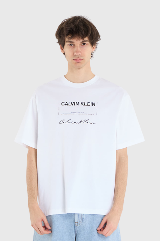 T-shirt Branca Calvin Klein SS26