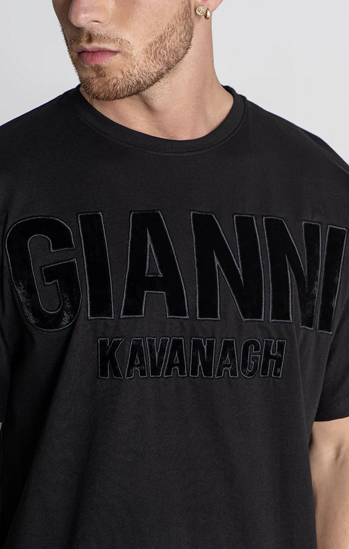 T-shirt Gianni Kavanagh Preta GKM006213 FW24