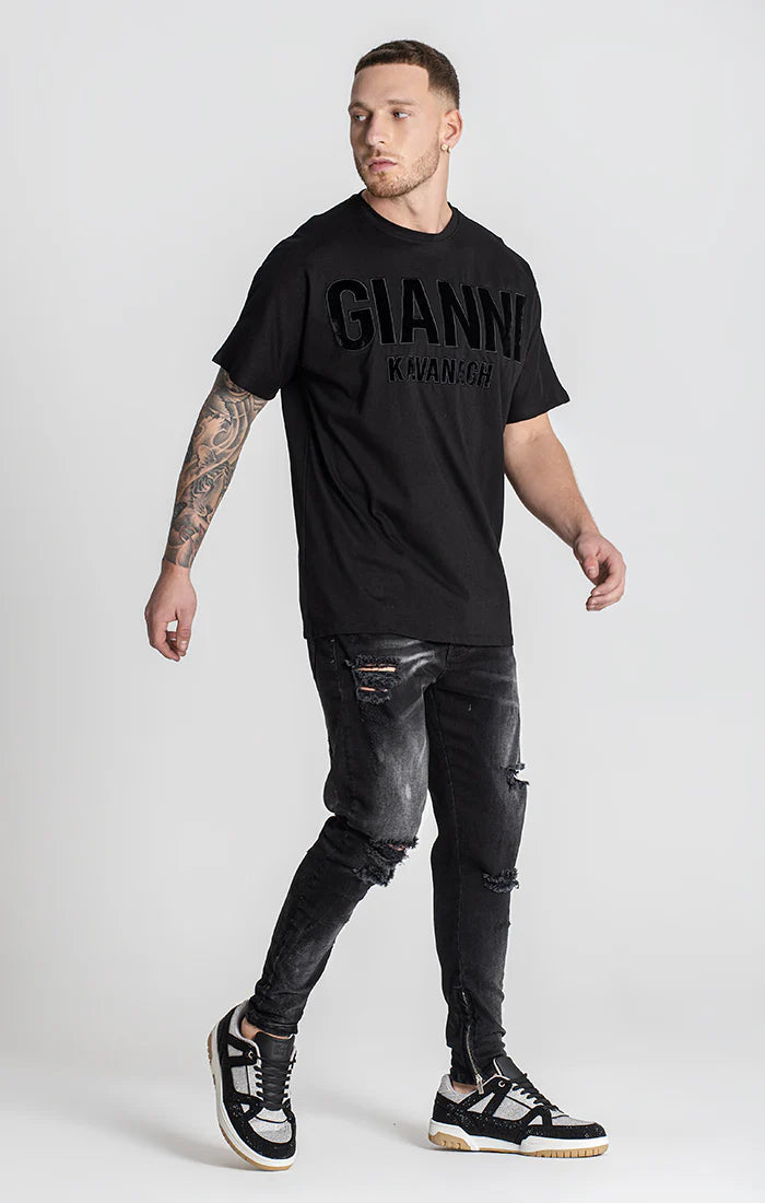 T-shirt Gianni Kavanagh Preta GKM006213 FW24