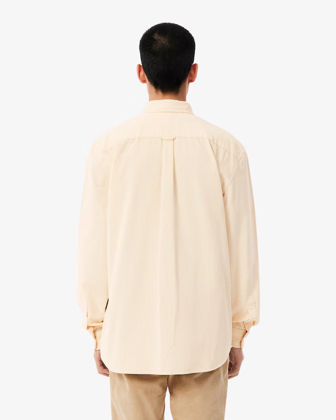Camisa de Bombazine Lacoste Bege Lacoste