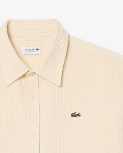 Camisa de Bombazine Lacoste Bege Lacoste