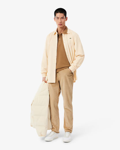 Camisa de Bombazine Lacoste Bege Lacoste