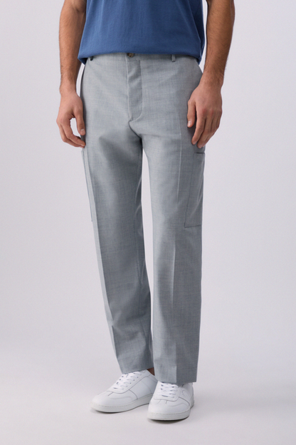 Calça Cargo Tecido Cinza LIU JO