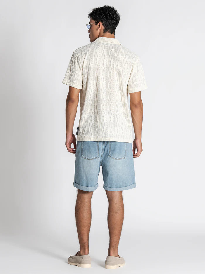 Camisa Bege GiannI Kavanagh SS26