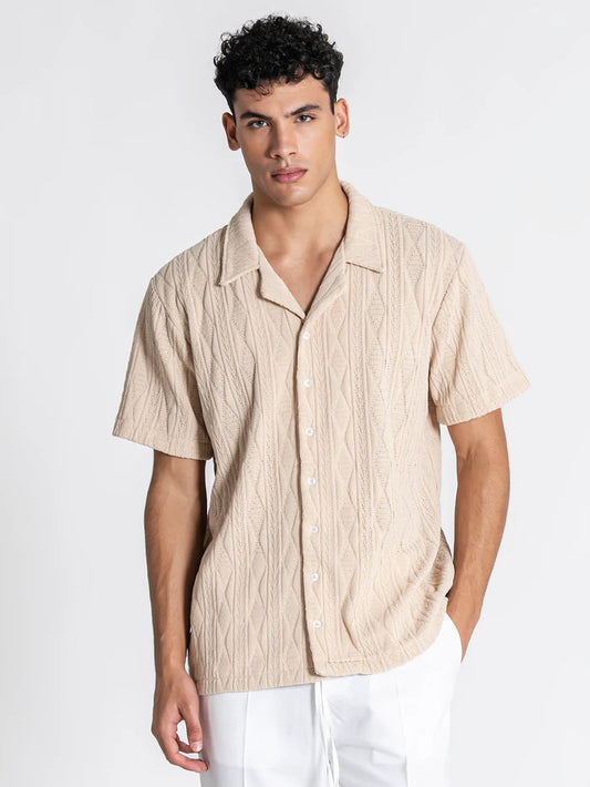 Camisa Bege Gianni Kavanagh SS26