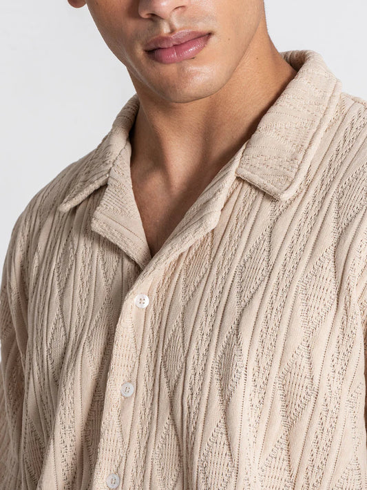 Camisa Bege Gianni Kavanagh SS26