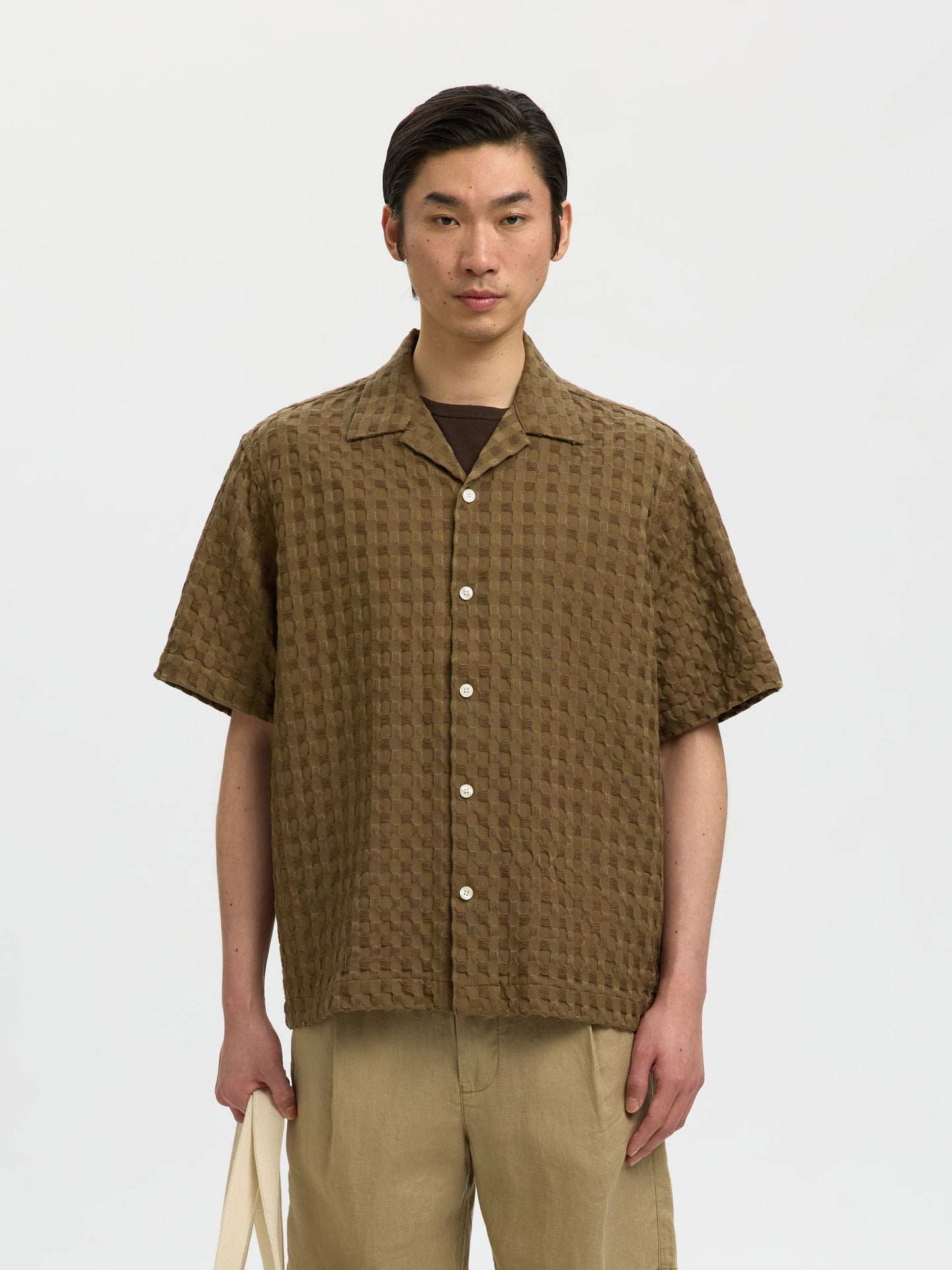 Camisa Castanha Selected SS26