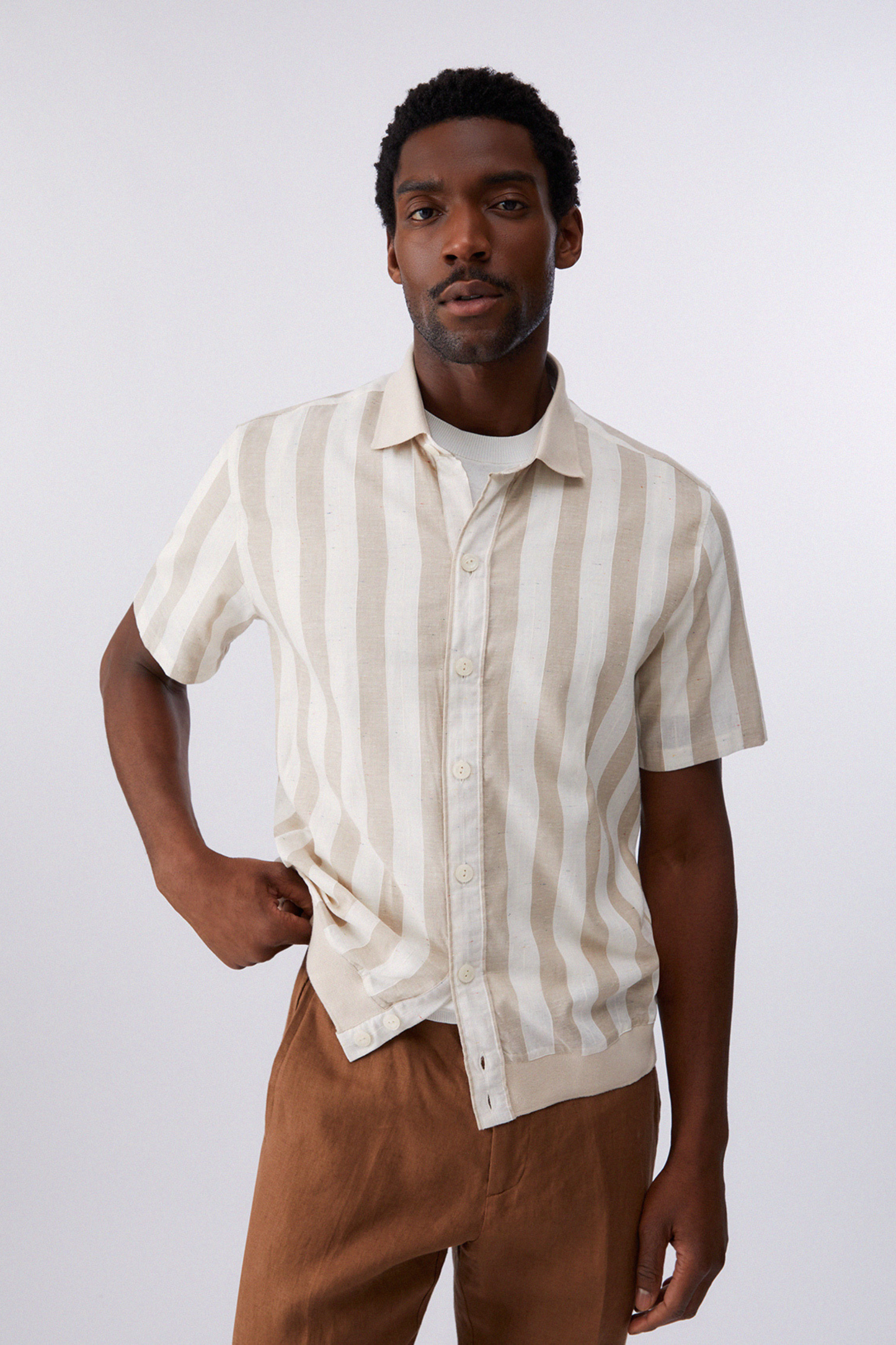 Camisa Linho Riscas Liu Jo SS26