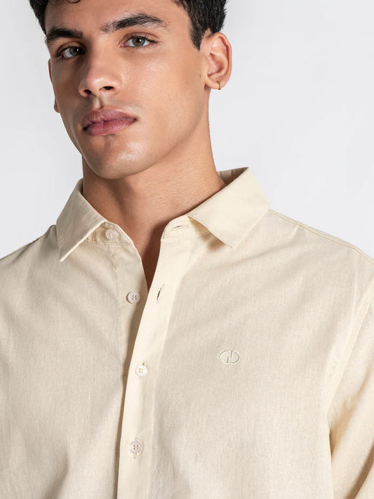 Camisa de Linho Bege