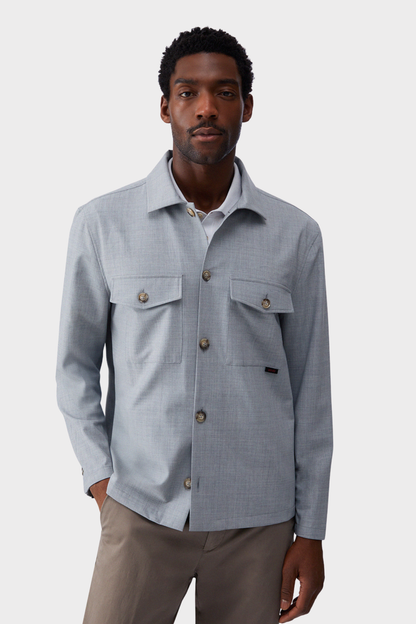 Sobrecamisa Cinza em Mistura Lã e Algodão LIU JO