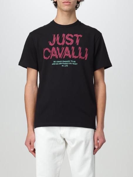 T-shirt Just Cavalli Preta 76OAHG07 SS24