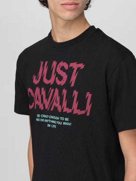 T-shirt Just Cavalli Preta 76OAHG07 SS24