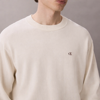 Camisola de Malha Creme Calvin Klein
