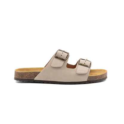 Chinelos Zolf Dupla Fivela Bege SS26 Zolf