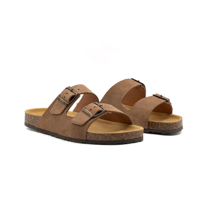 Chinelos Zolf Dupla Fivela Camel SS26 Zolf
