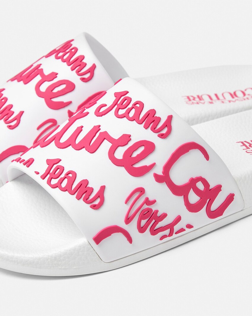 Chinelos Brancos Versace Jeans Couture SS26